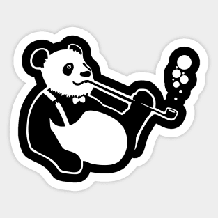 Smoking Panda Sticker